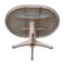 International Concepts Round 36 in Rd Top Pedestal Table, 12 in Leaf, 28.9 inH, Dining Ht, Washed Gray Taupe, 36 in W, 48 in L K09-36RXT-27B - alternate 10